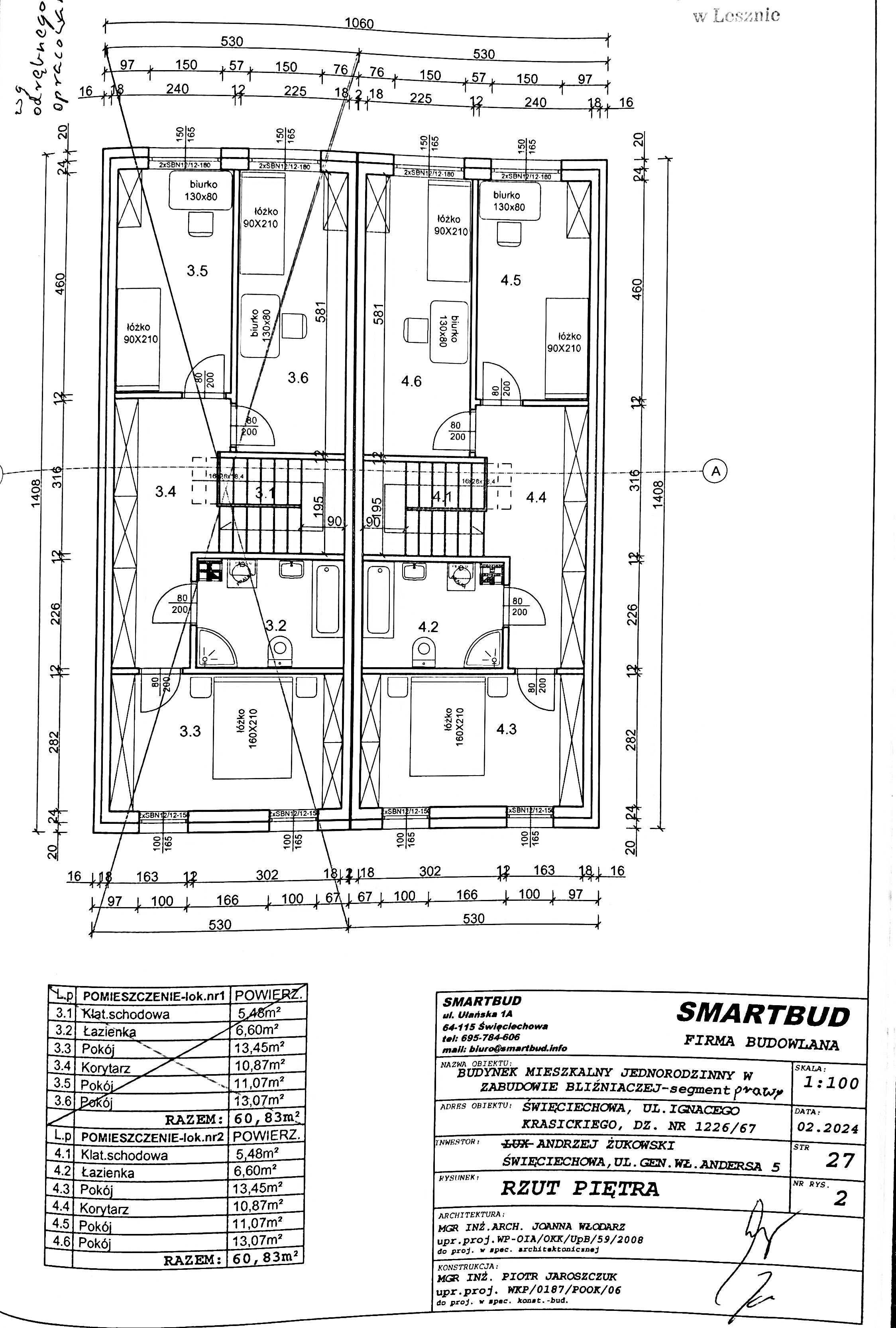 Dom w zabudowie bliźniaczej 117.5 m2