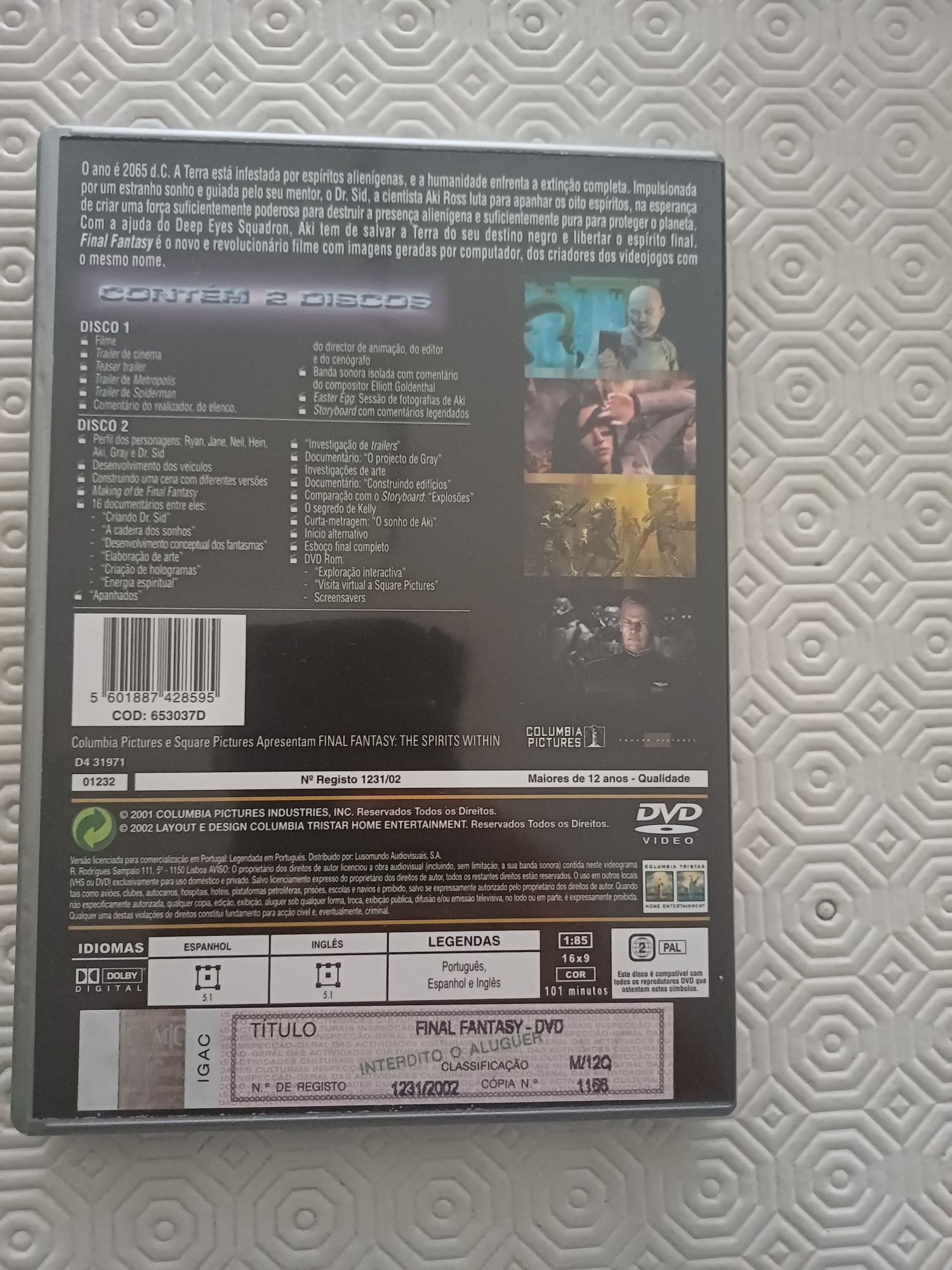 3 dvd's animação