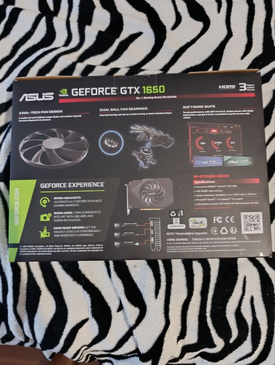 Продам Видеокарту Asus GeForce GTX 1650. 4g
