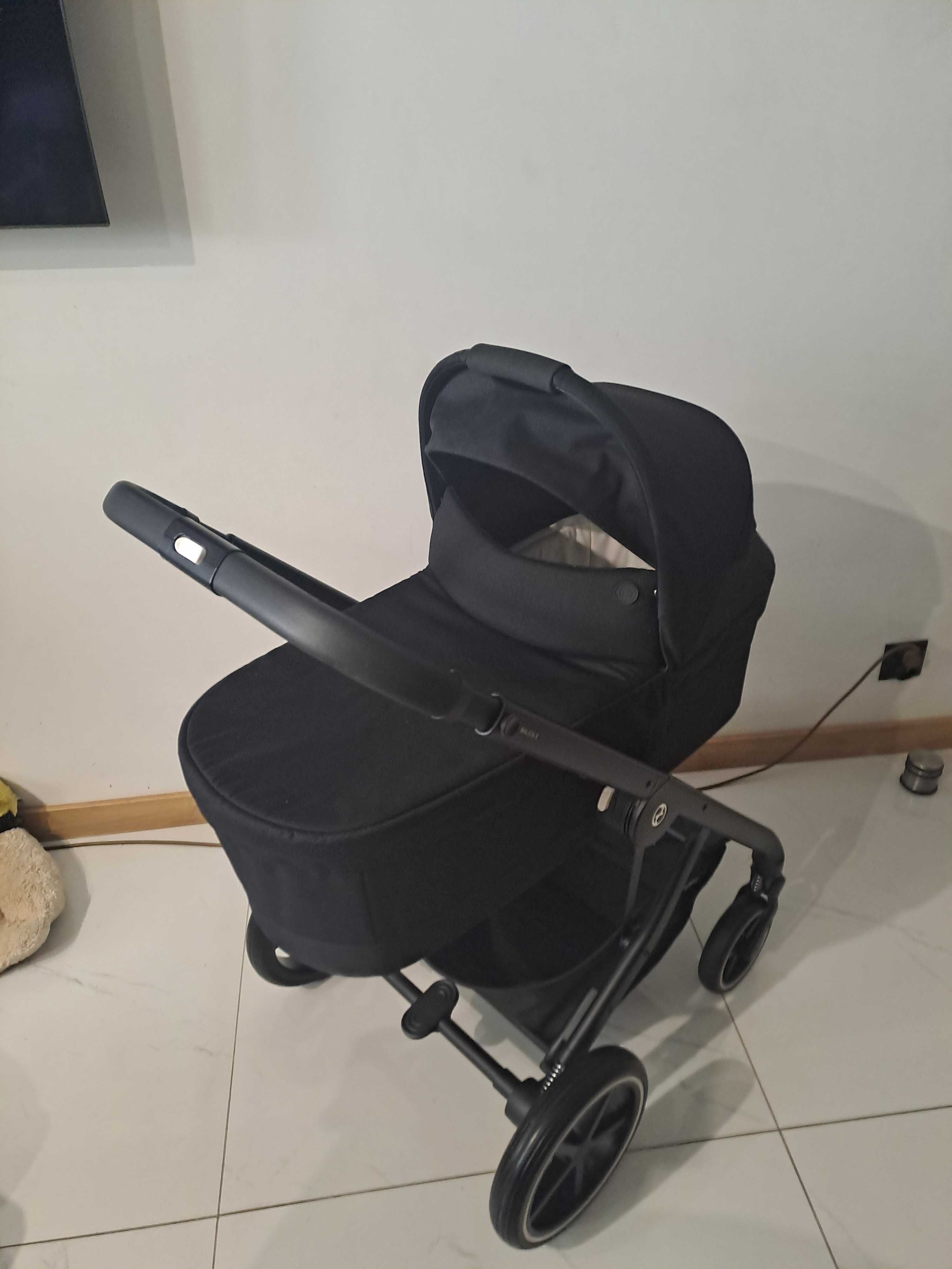 Cybex balios s lux deep black 3w1 z baza isofix