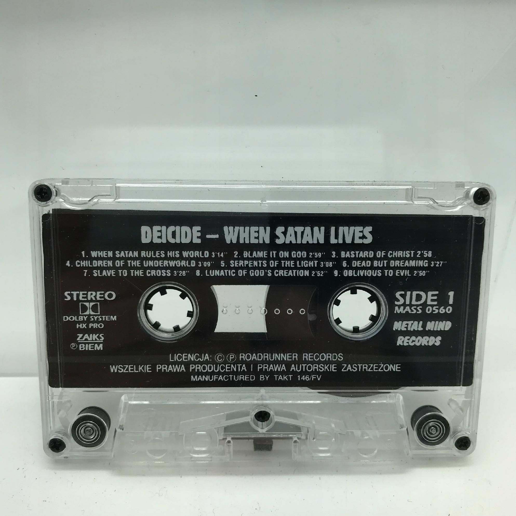 kaseta - deicide - when satan lives