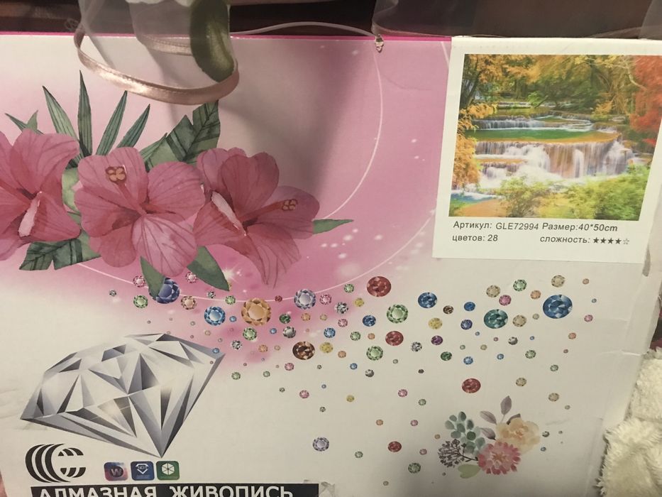 Картина з алмазної мозаїки Водоспад