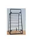 Metalowa pergola ścienna loft 130x60 cm czarny półmat 2 sztuki