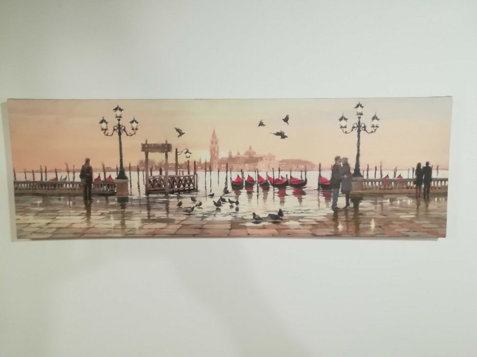 Obraz Richard Macneil Wenecki Port 100x32 cm
