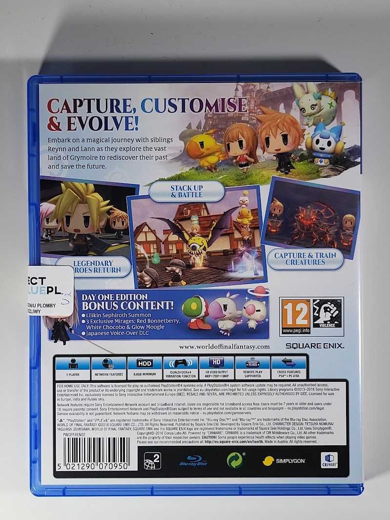 World of Final Fantasy Day One Edition / Gra PS4 / Sklep z grami / WWA