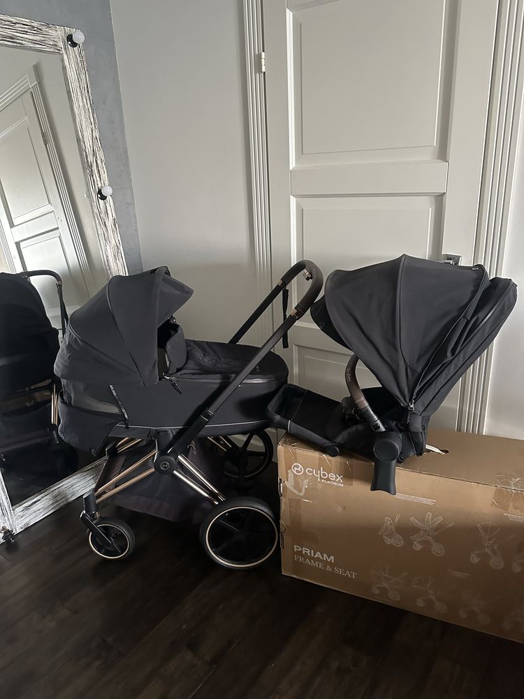 Продам Cybex Priam 2в1 на шасси Rose Gold