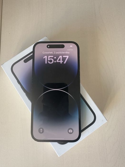iPhone 14 Pro 128 GB czarny bateria 84 procent Kraków