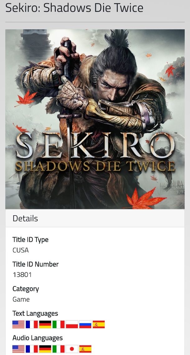 Sekiro PL Shadows Die Twice na PS4 i PS5 Gra po polsku w BDB stanie