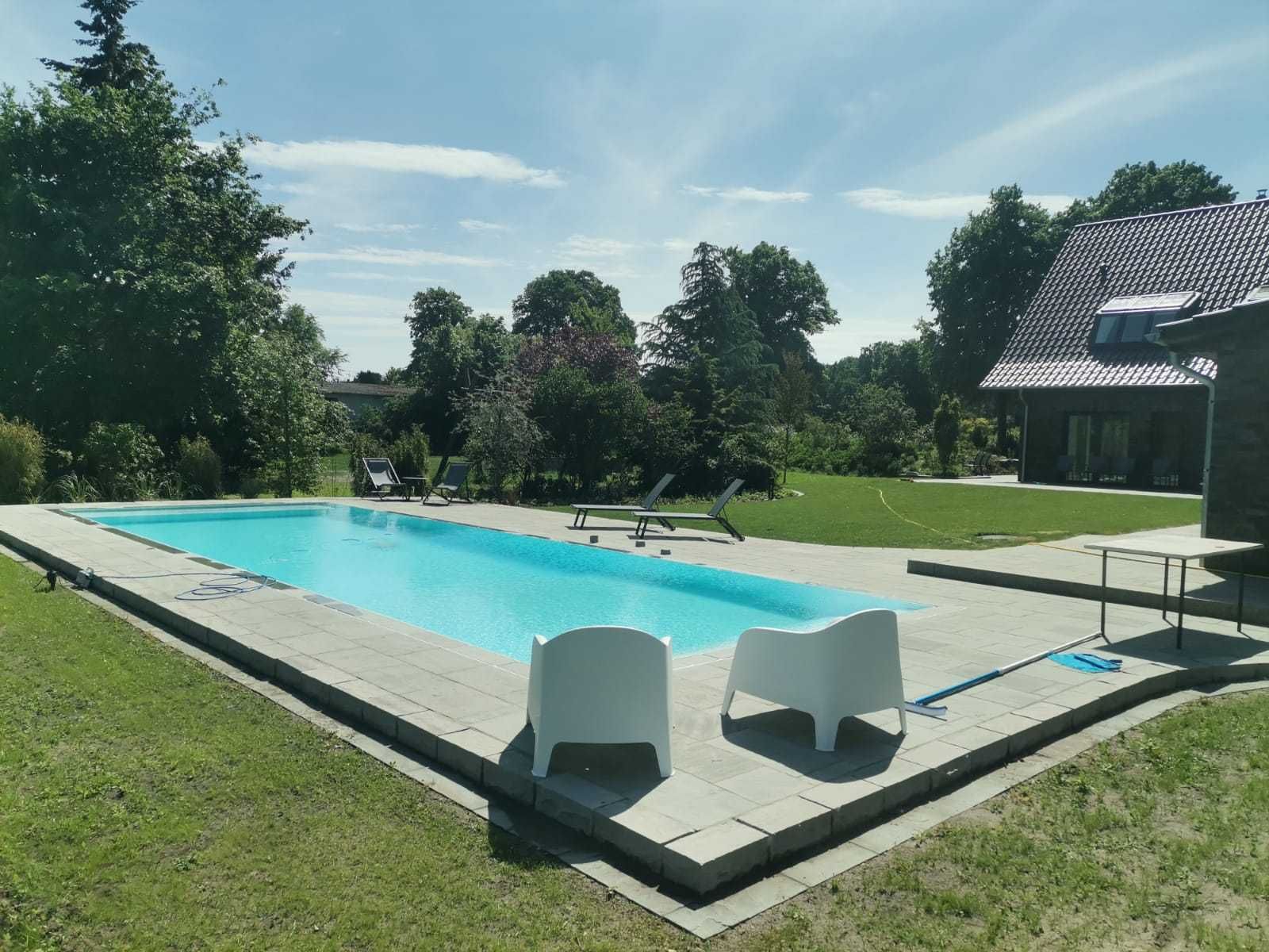 Basen polipropylenowy przelew 10,0x3,4x1,5m+wyposażenie  PREMIUM