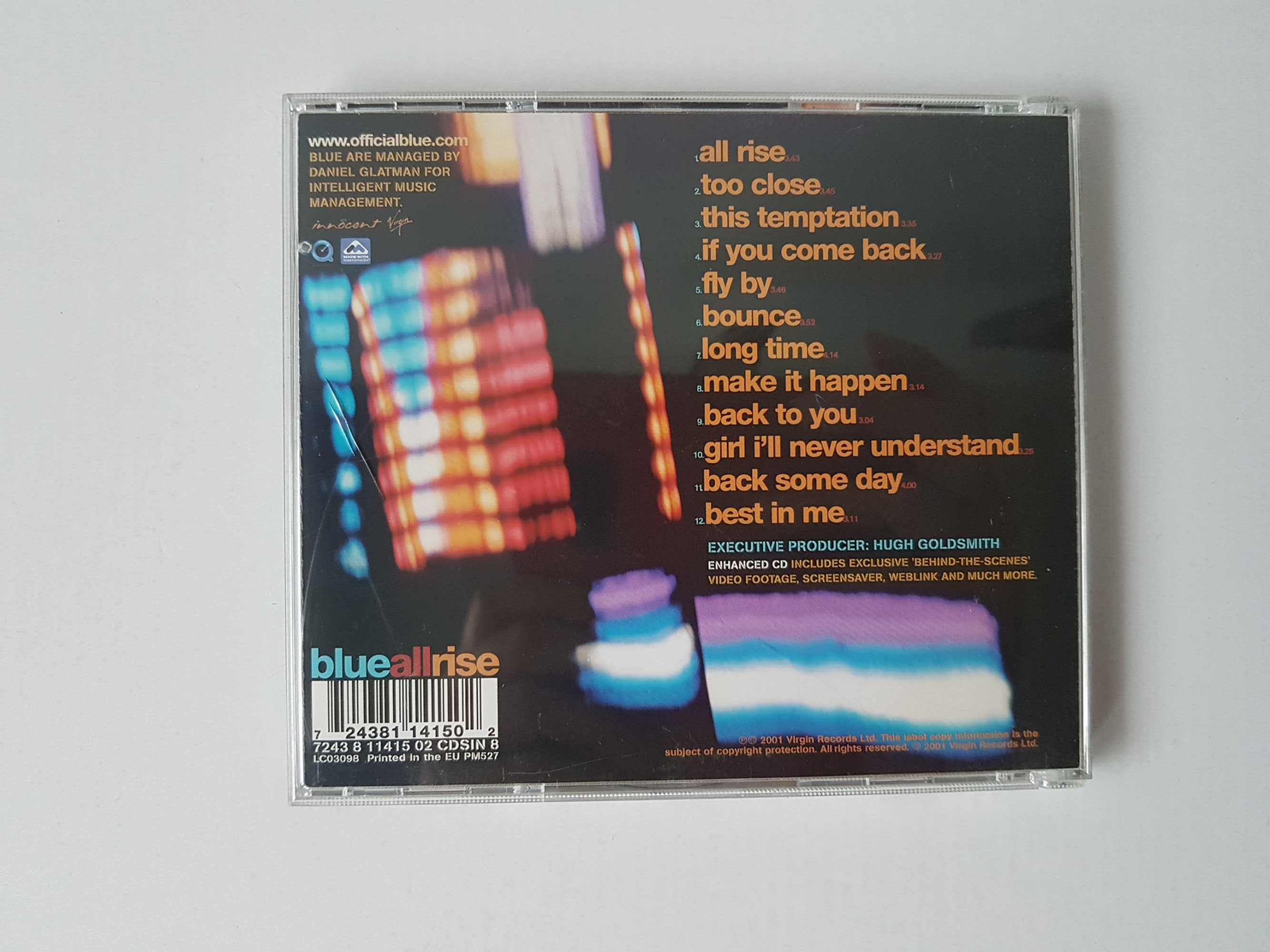 Płyta CD BLUE All Rise 2001 Virgin Records Ltd.