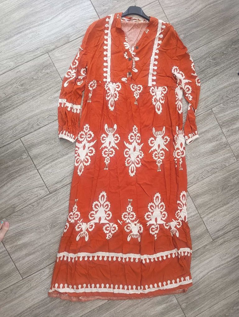 Sukienka maxi w wzory Boho r42/44