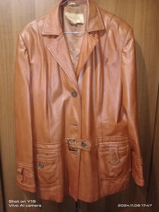 Куртка Пиджак кожаный женский