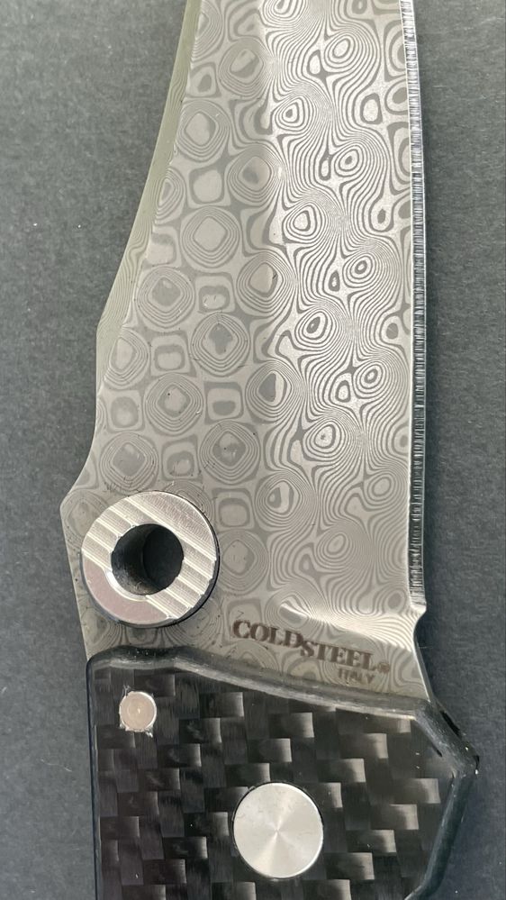 нож Cold Steel Night Force, DSC Damascus - N690 + Nitro B, Tri-AD-Lock