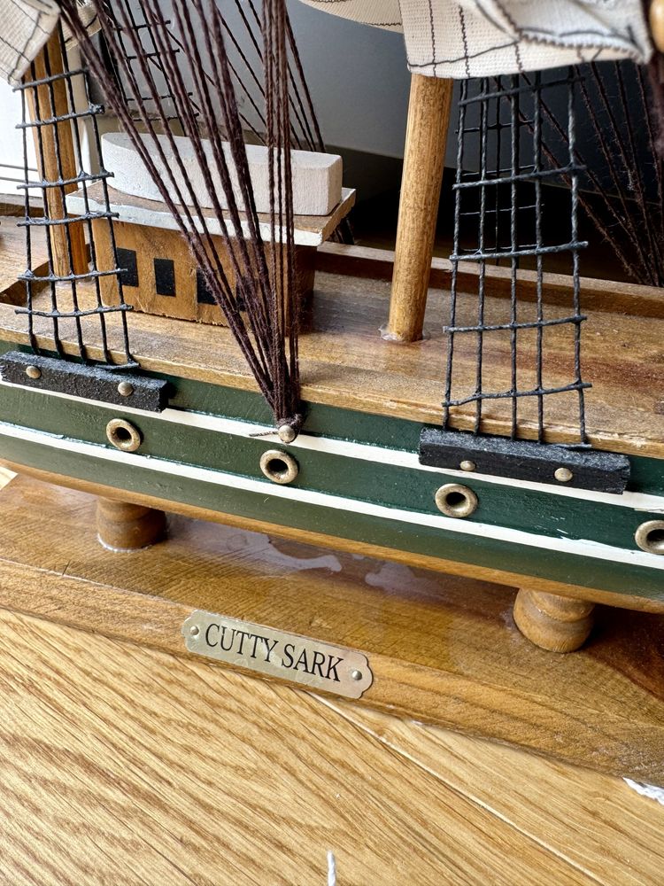 Model statku drewniany 49cm Cutty Sark super stan