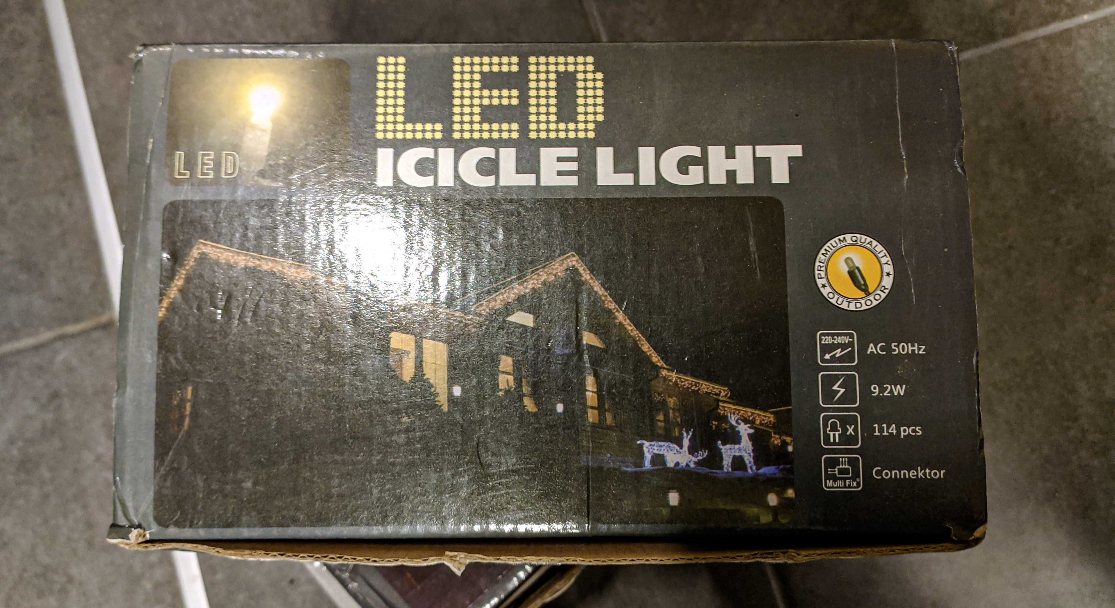 Гирлянда бахрома BRIGHTLED Icicle LED light 5мx0,5м 120 LED теплый