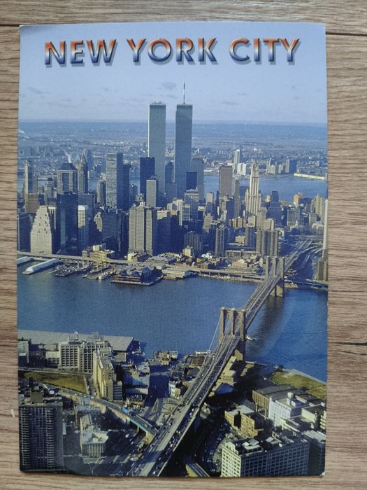 Pocztówki USA nowy Jork twin towers