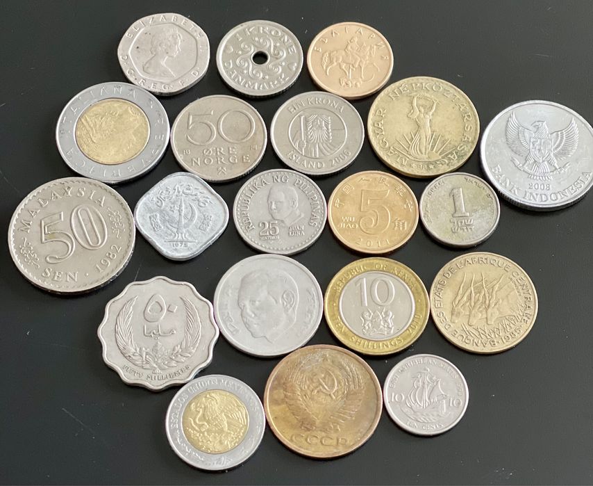 monet zagranicznych z Europy i ze świata na wymianę