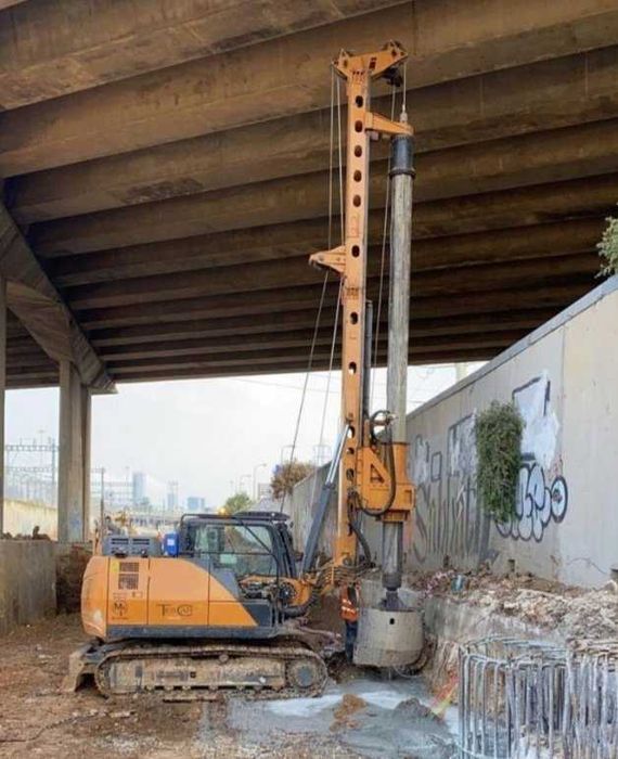 Буронабивні палі,  пальові фундаменти, ямобур, гідробур.