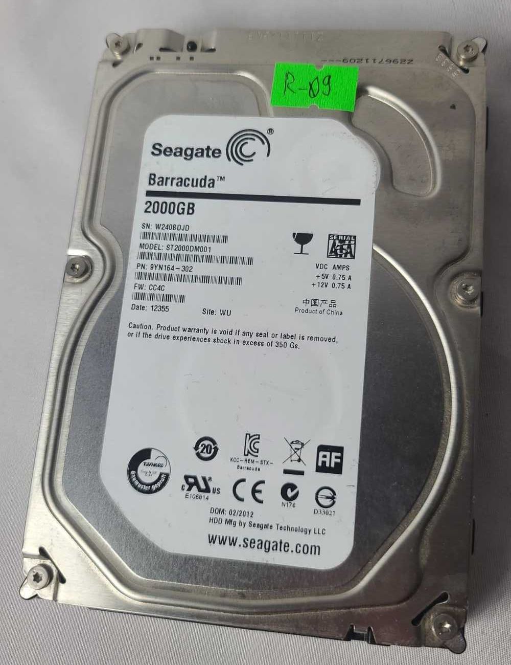 Жесткий Диск 3.5 2TB Seagate Baracuda ST2000DM001 7200prm Sata 3.0 #9