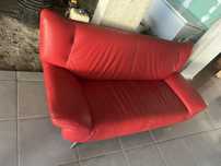 Sofa cor vermelho como novo