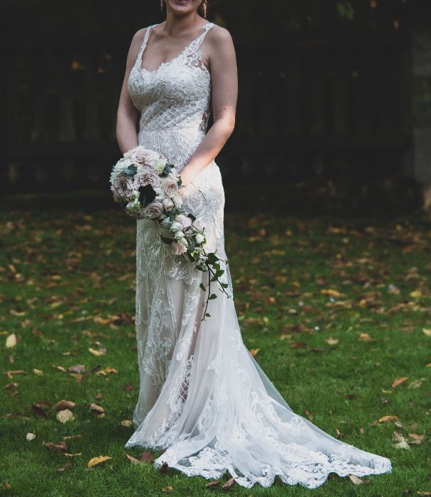 San St. Patrick Pronovias AMIRA suknia ślubna rybka syrenka 40 38