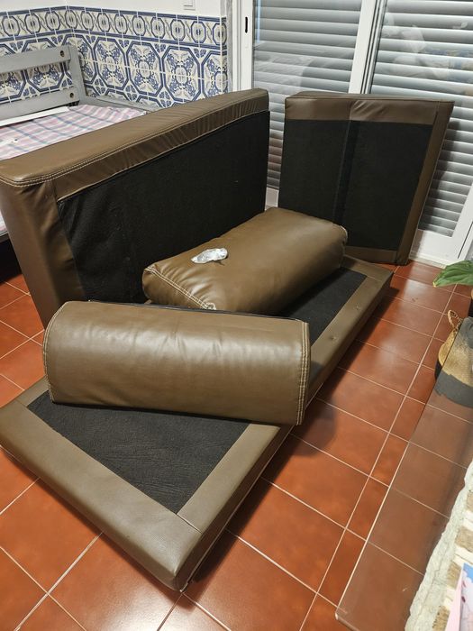 Parte do sofá chaise longue