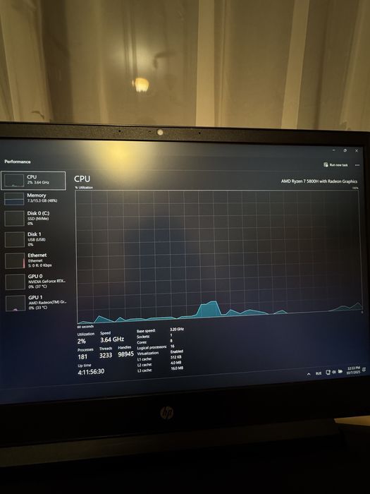 HP Pavilion Gaming 15 Ryzen 7/RTX 3050/144HZ