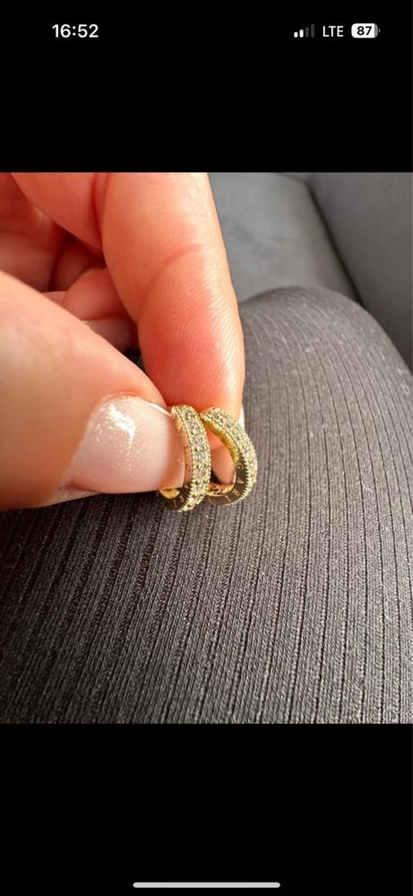 Kolczyki zlote 14 karat próba  585