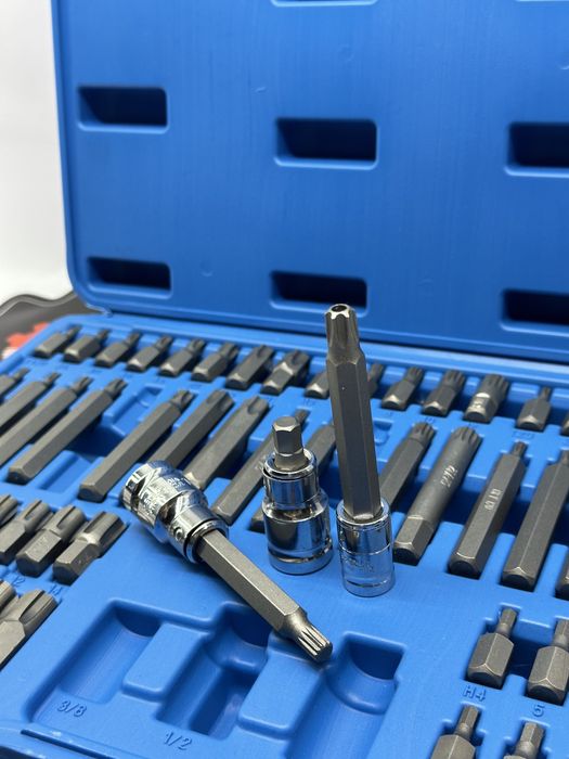 Набір біт TORX, HEX, SPLINE, RIBE, 75од falon-tech FT16075P