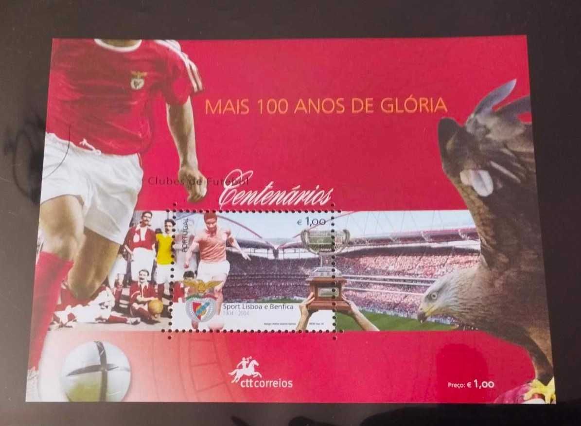 Conjunto de 3 Blocos nº 326/28  Clubes centenários - SCP, FCP, SLB