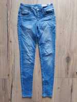 Jasnoniebieskie spodnie jeggins dżinsy skinny 36