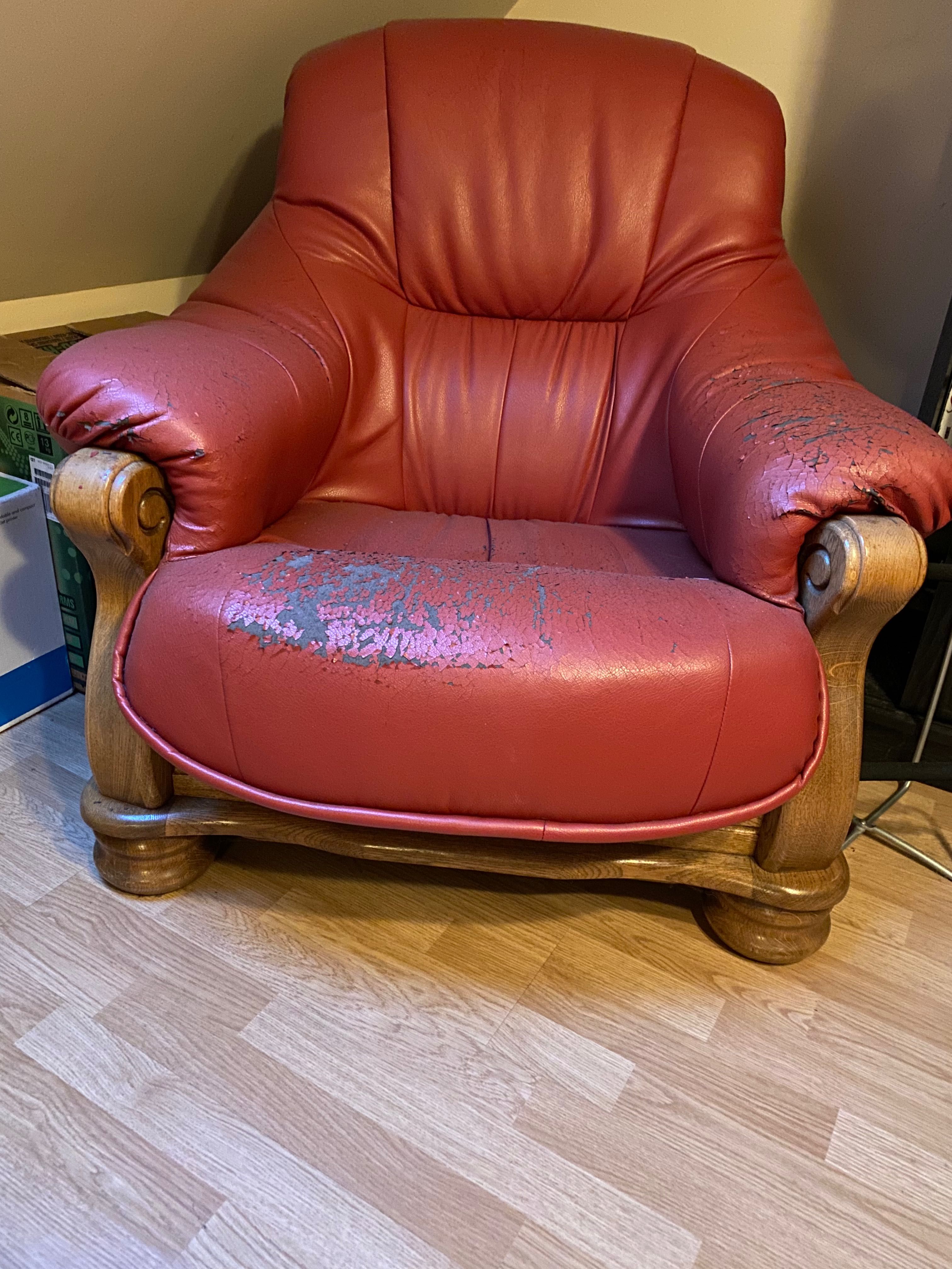 Stylowe meble drewniane dąb naturalny sofa 3 os. i 2 fotele (stelaże)