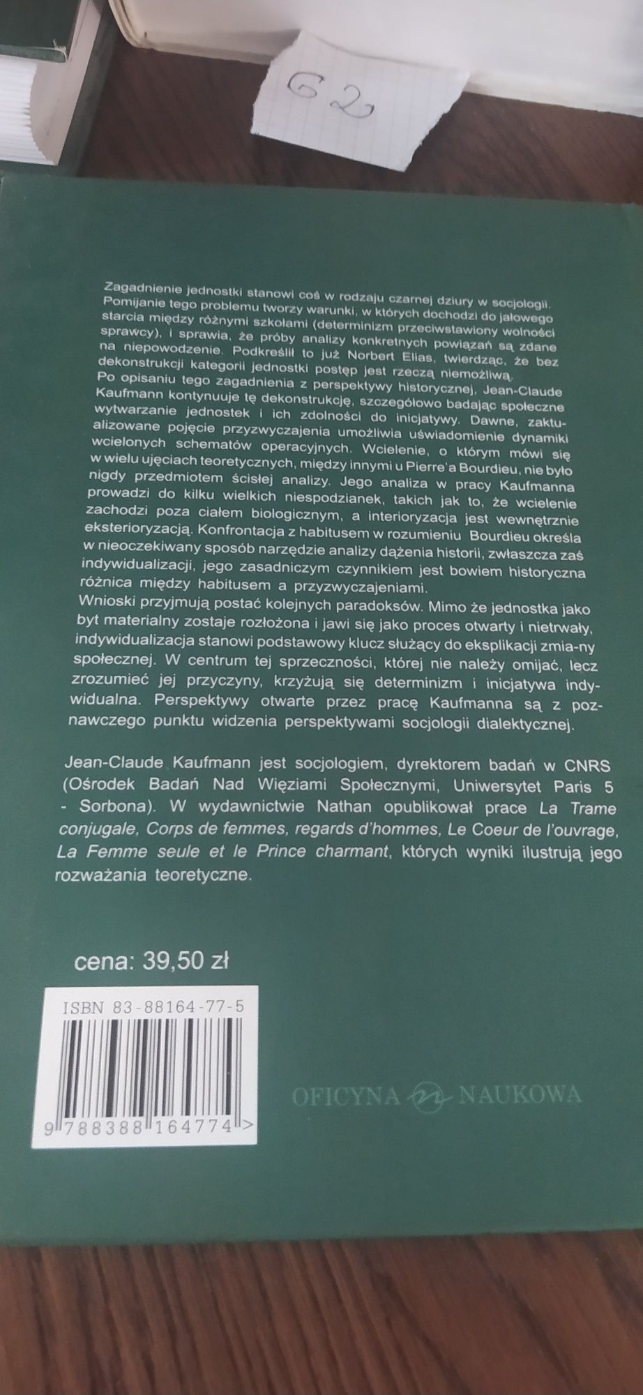 Ego Socjologia Jednostki Jean-Claude Kaufmann