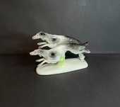 Figurka porcelanowa, dwa charty