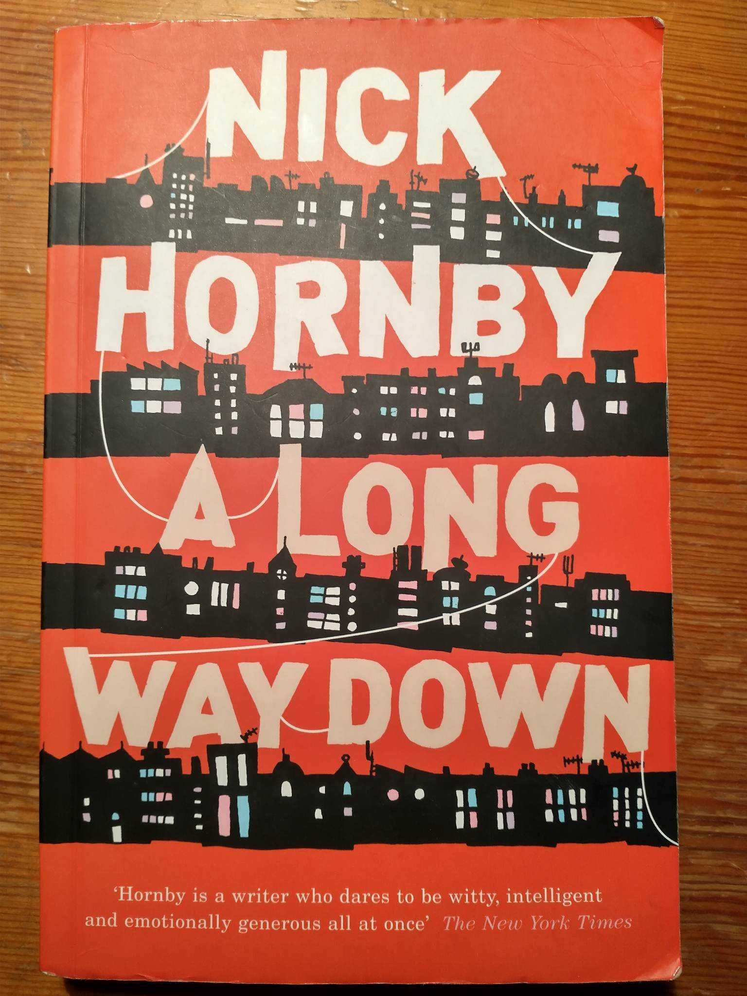 "A Long Way Down" Nick Hornby książka "Długa droga w dół" po angielsku