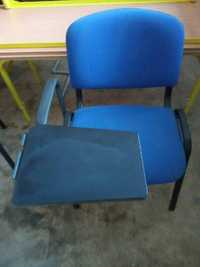 Krzeslo konferencje  niebieskie miękki