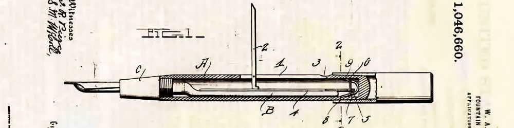 Caneta tinta permanente vácuo - CONKLIN mod. ENDURA - Aprox. 1924/30s