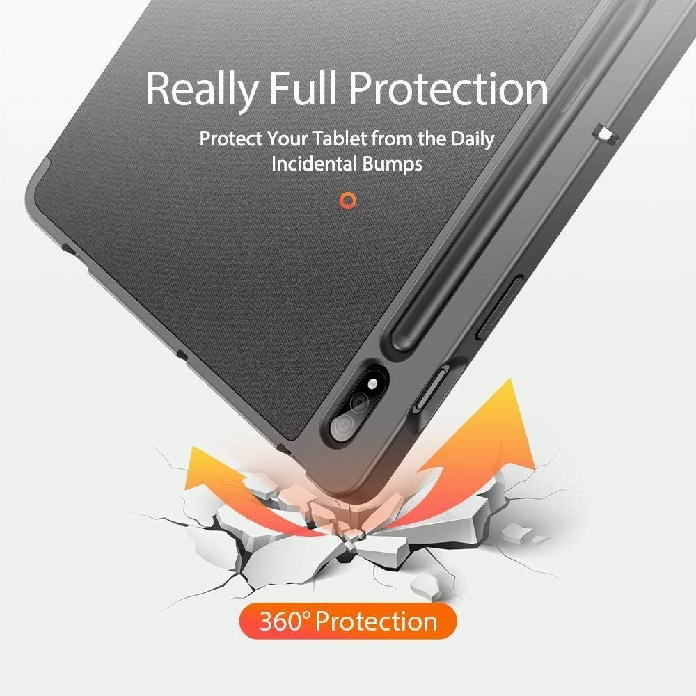 Etui Z Klapką Duxducis Domo Samasung Galaxy Tab S7+ Plus 12.4 Czarny