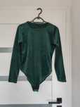 Body damskie, body welurowe, body zielone