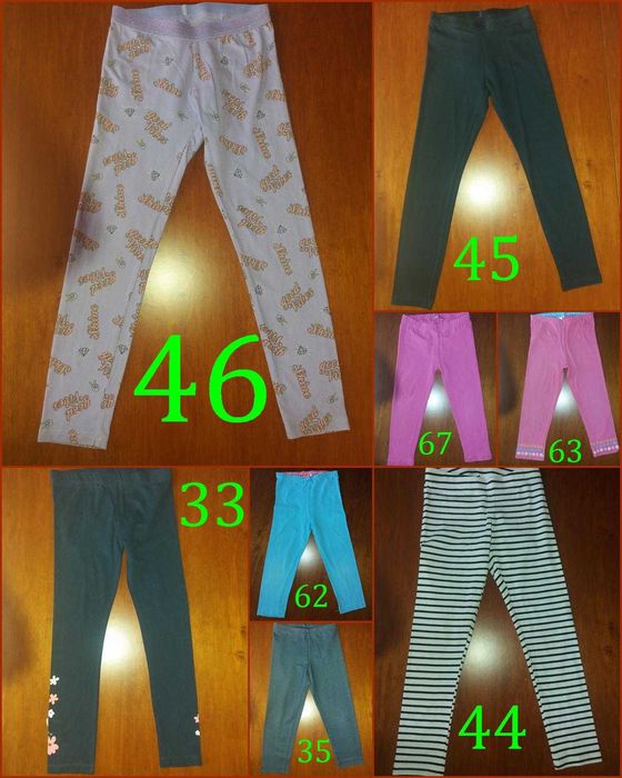 Spodenki, spodnie, legginsy, spódnica, sukienka roz.122 (310