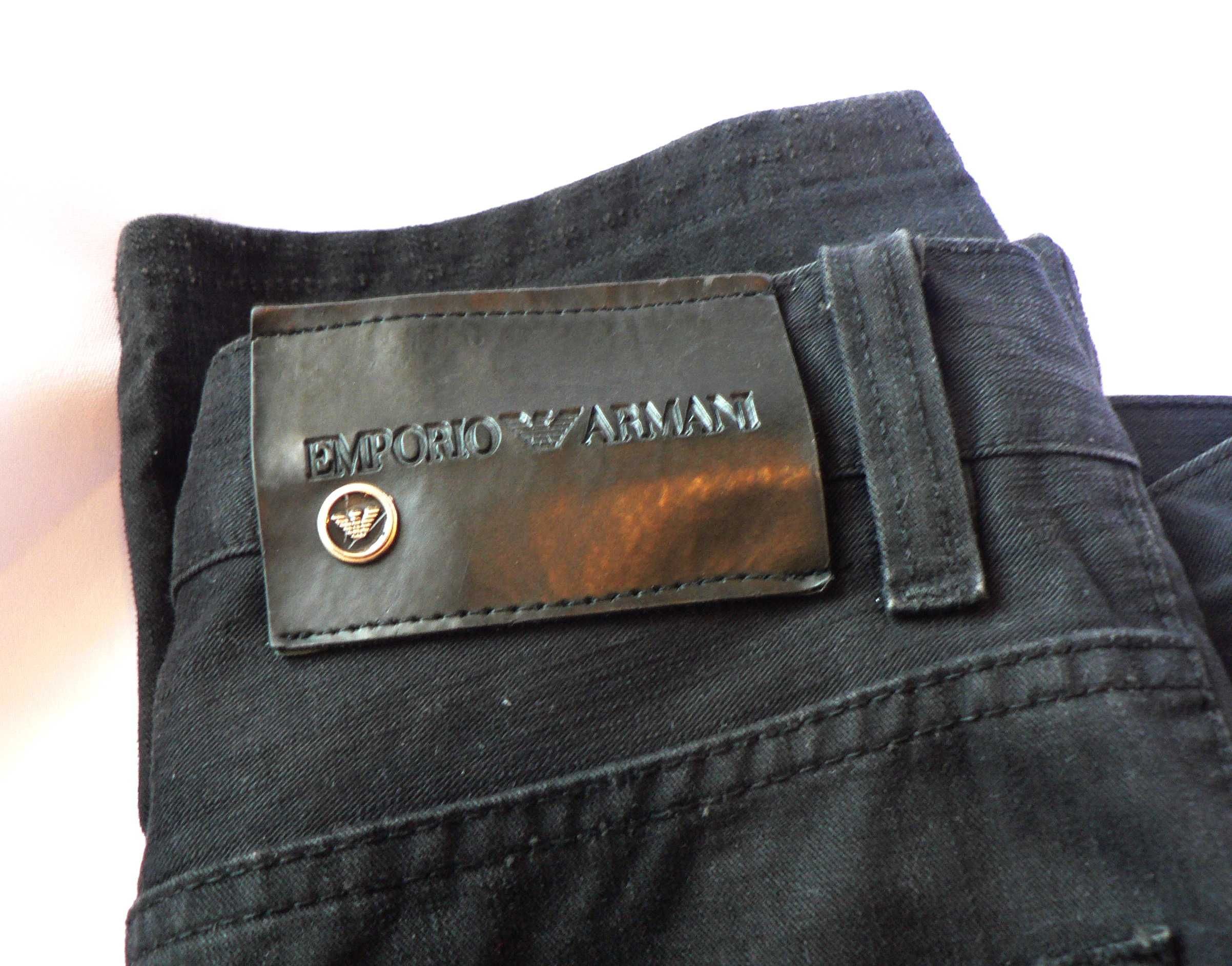 Emporio Armani_ czarne jeansy _roz.34/34