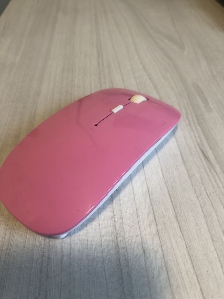 Różowa myszka Bluetooth bezprzewodowa