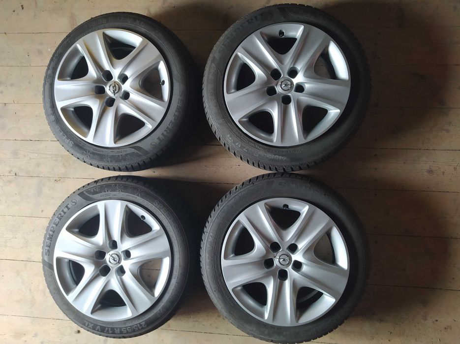 Koła zimowe OPEL Insignia B, Zafira C 5X115,ET44, 225/55/17R 8,2mm !!!
