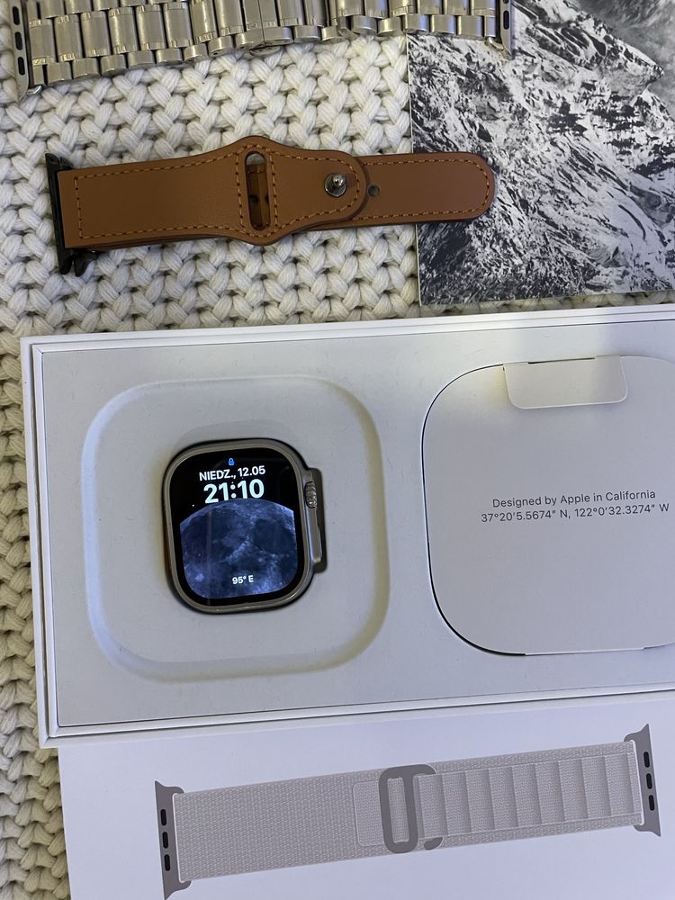 Apple watch Ultra Titanum 49mm bogata wersja. Dowod zakupy - FV.