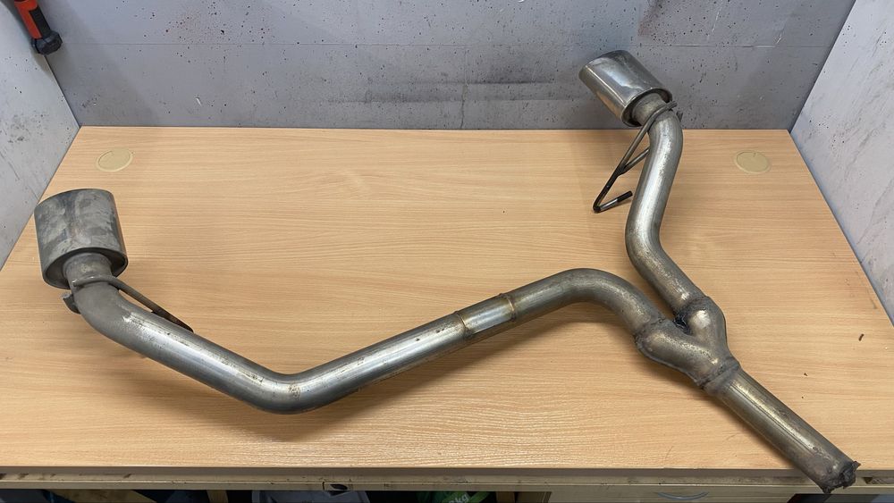 Daihatsu Cuore Trevis koncowka wydechu inox nierdzewna podwojna