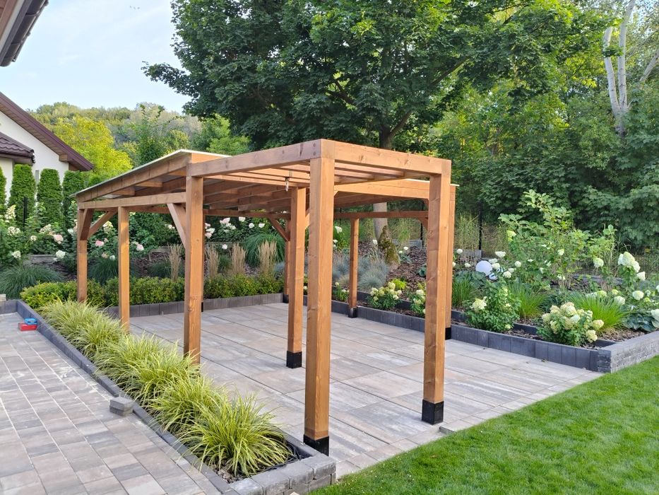 Altana taras pergola wiata na wymiar zabudowa dach poliwęglan