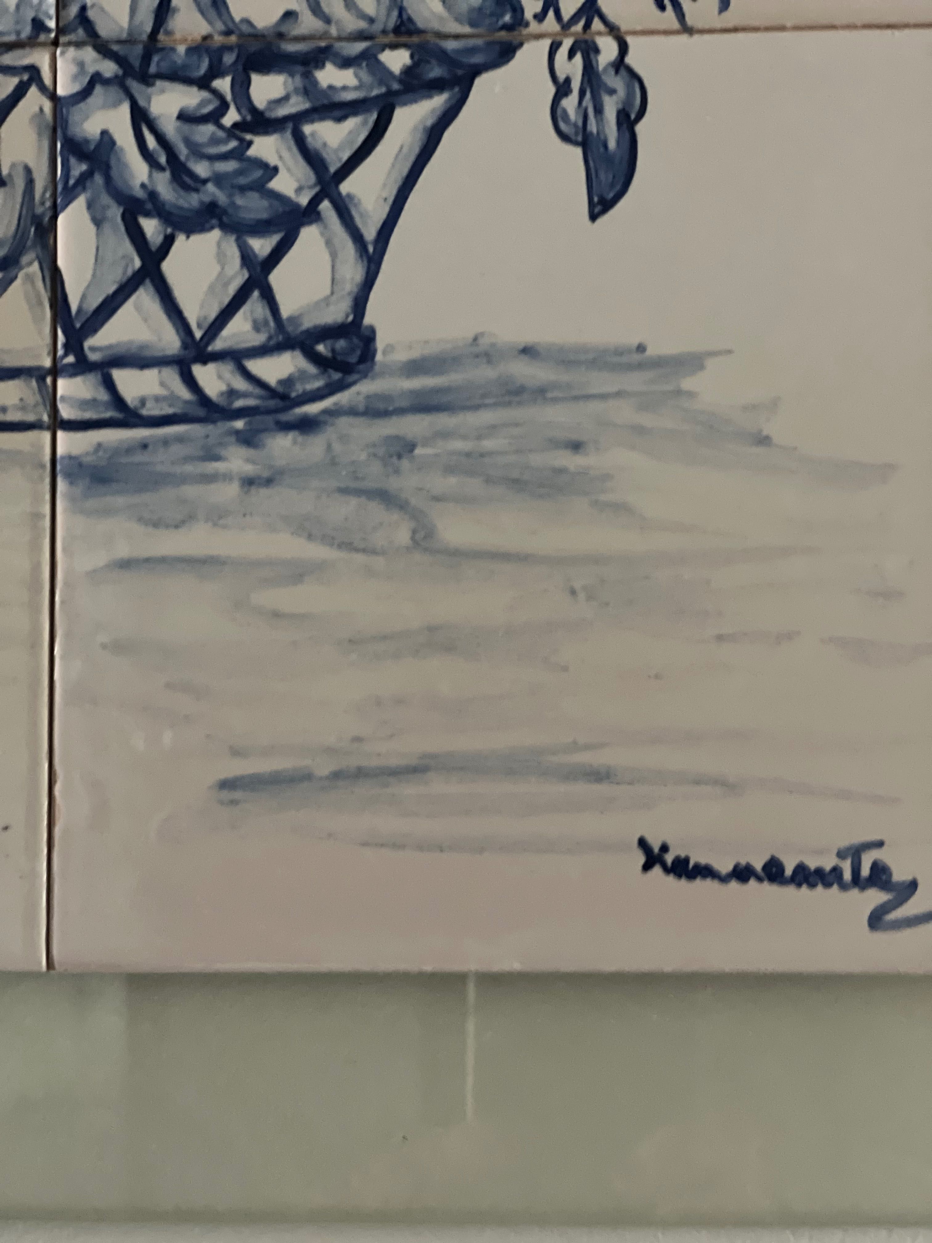 Quadro de azulejo pintado a mão
