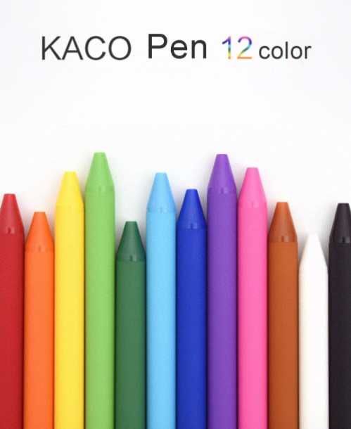 Цветные ручки Xiaomi Mi Kaco Pure Plastic Gel Pen набор 12 шт