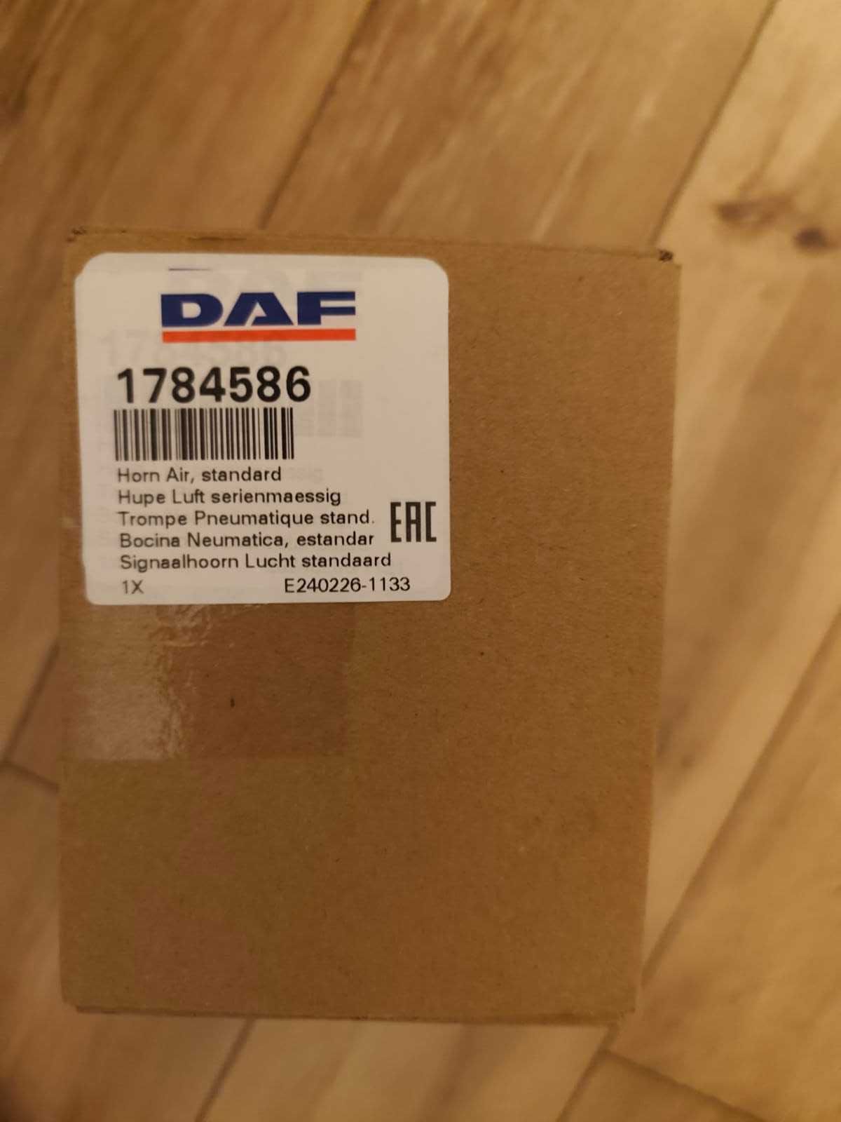 Klakson pneumatyczny sygnał dźwiękowy DAF XF Euro 6
