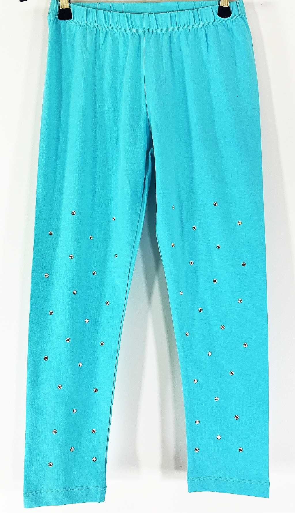 Leggins dziewczęce z kamyczkami Bawełna R 164/170 ( 14-15 lat )